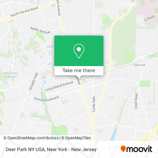 Mapa de Deer Park NY USA