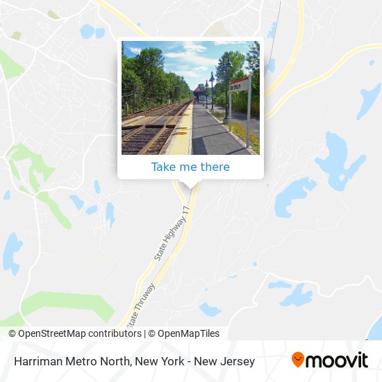 Mapa de Harriman Metro North