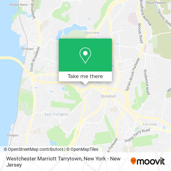 Westchester Marriott Tarrytown map