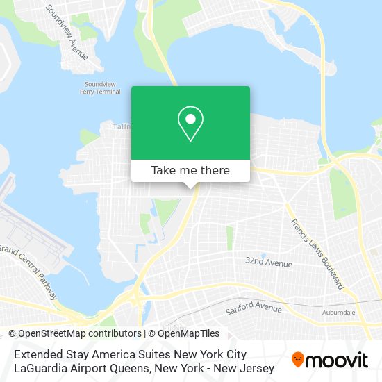 Extended Stay America Suites New York City LaGuardia Airport Queens map