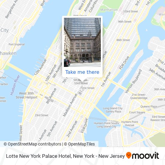 Mapa de Lotte New York Palace Hotel