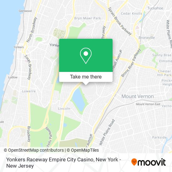Mapa de Yonkers Raceway Empire City Casino