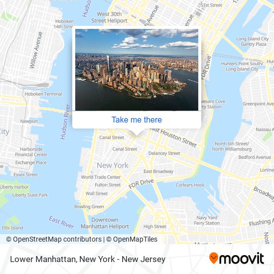 Lower Manhattan map