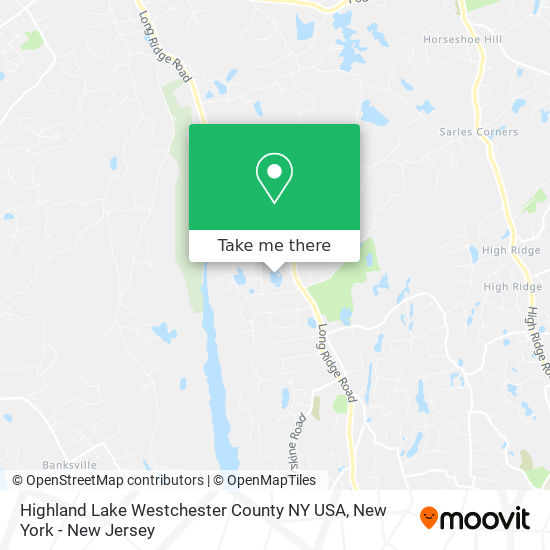 Mapa de Highland Lake Westchester County NY USA