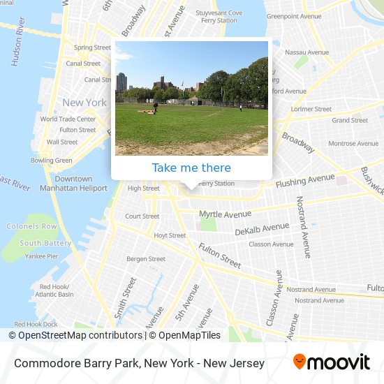 Commodore Barry Park map