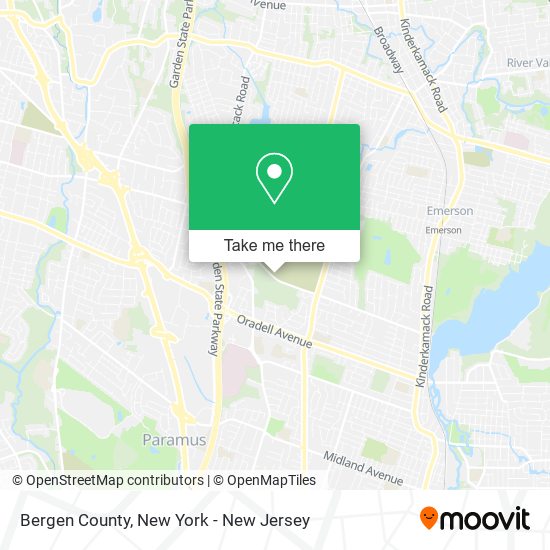 How to get to Bergen County in New York - New Jersey by Bus or Subway?