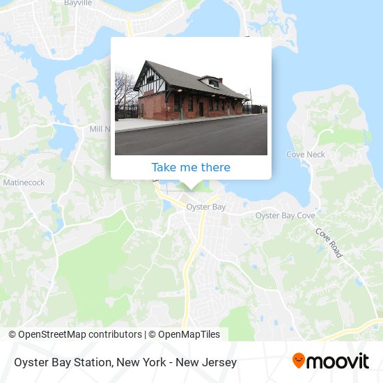 Oyster Bay Station map