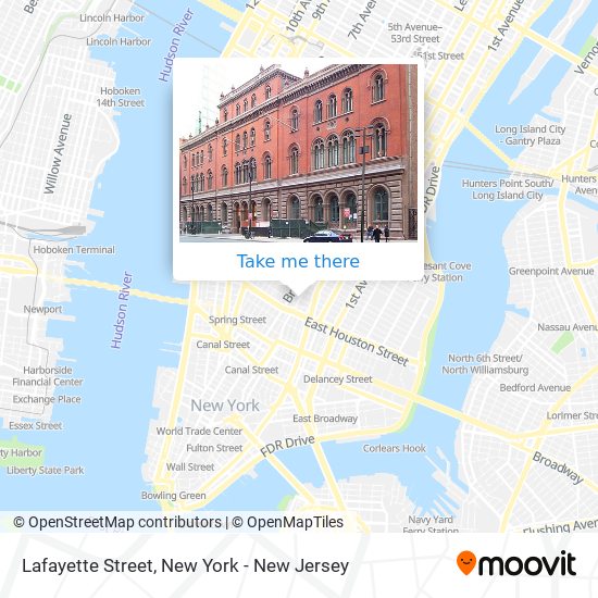Lafayette Street map