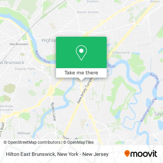 Mapa de Hilton East Brunswick