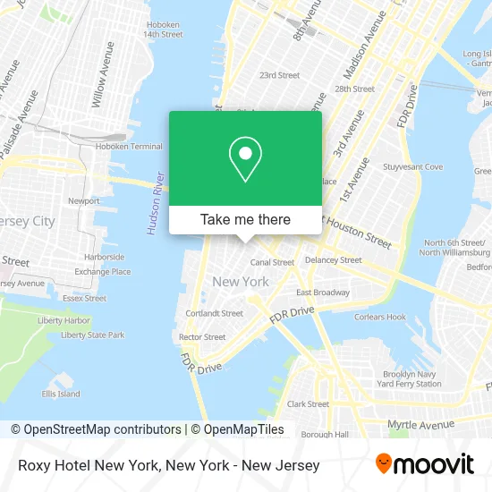 Roxy Hotel New York map