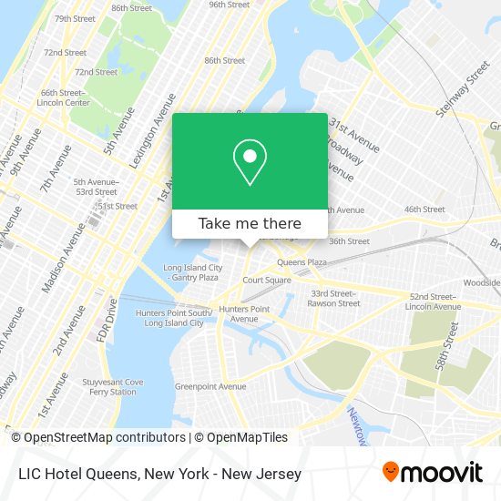 LIC Hotel Queens map