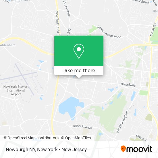 Mapa de Newburgh NY