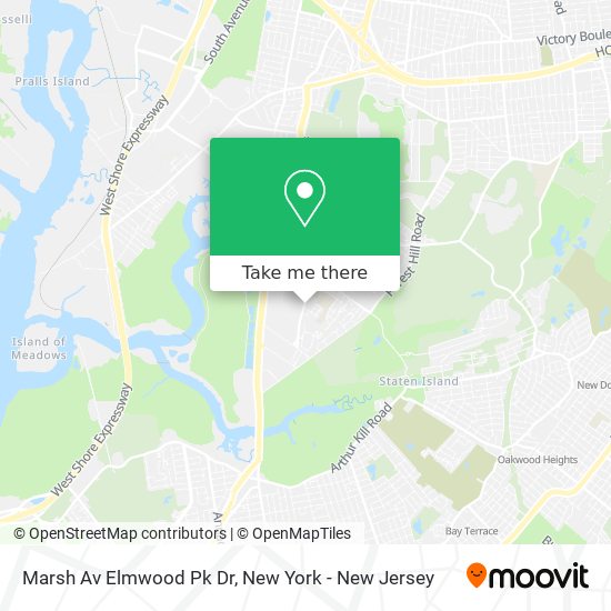 Mapa de Marsh Av Elmwood Pk Dr