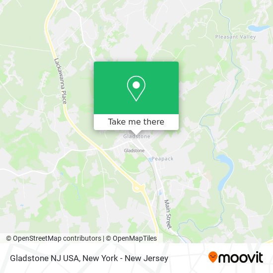 Gladstone NJ USA map
