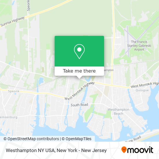 Mapa de Westhampton NY USA