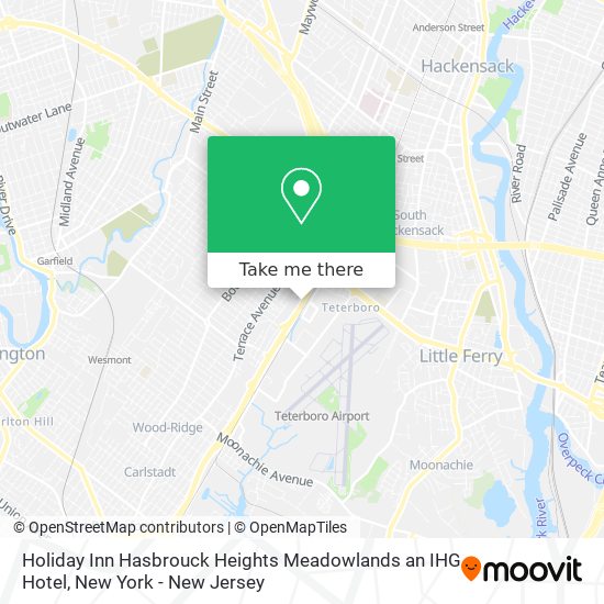 Mapa de Holiday Inn Hasbrouck Heights Meadowlands an IHG Hotel