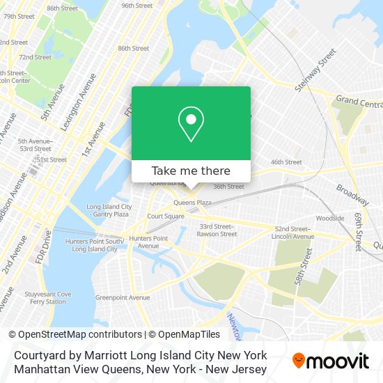 Mapa de Courtyard by Marriott Long Island City New York Manhattan View Queens