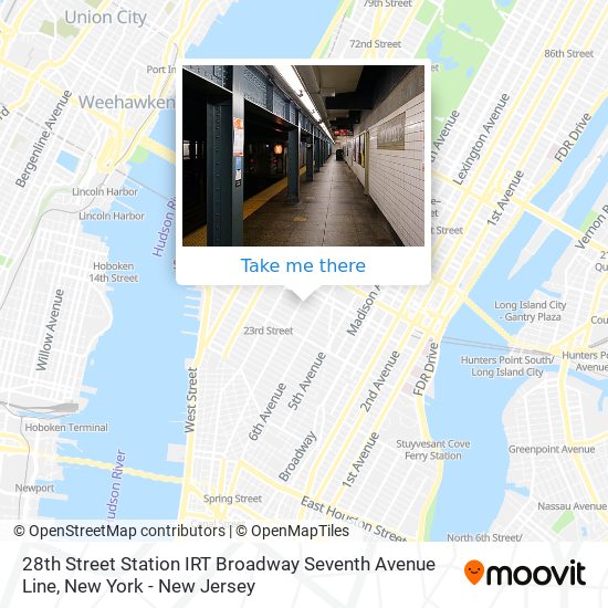 28th Street Station IRT Broadway Seventh Avenue Line map