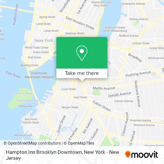 Mapa de Hampton Inn Brooklyn Downtown