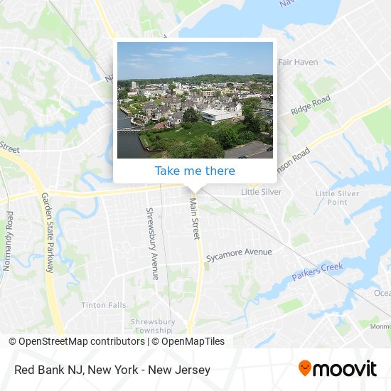 Red Bank NJ map