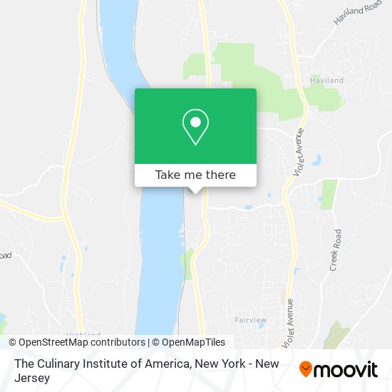 The Culinary Institute of America map