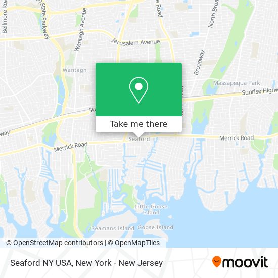 Mapa de Seaford NY USA