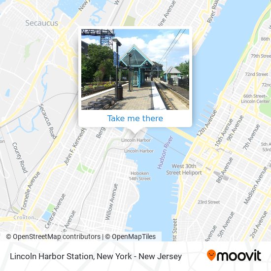 Lincoln Harbor Station map
