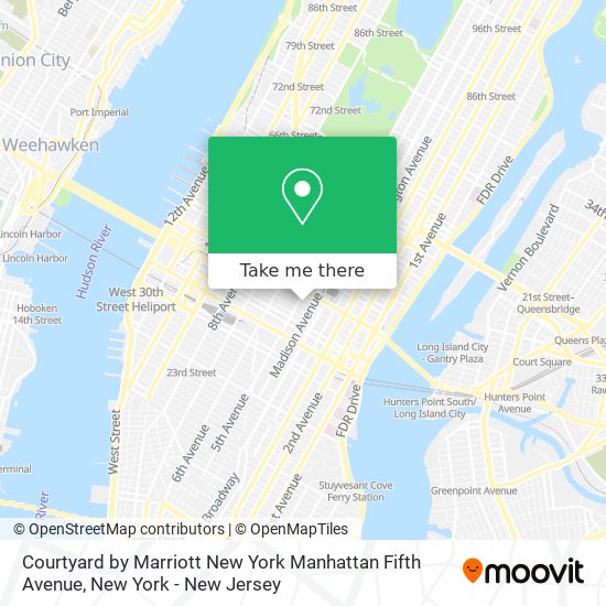 Courtyard by Marriott New York Manhattan Fifth Avenue map