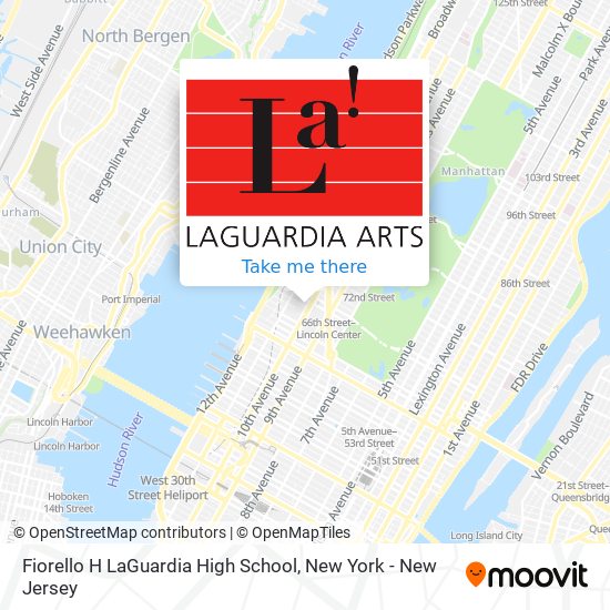 Fiorello H LaGuardia High School map