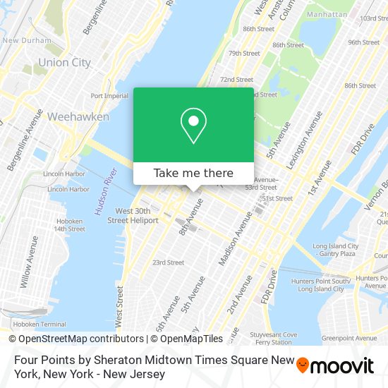 Four Points by Sheraton Midtown Times Square New York map