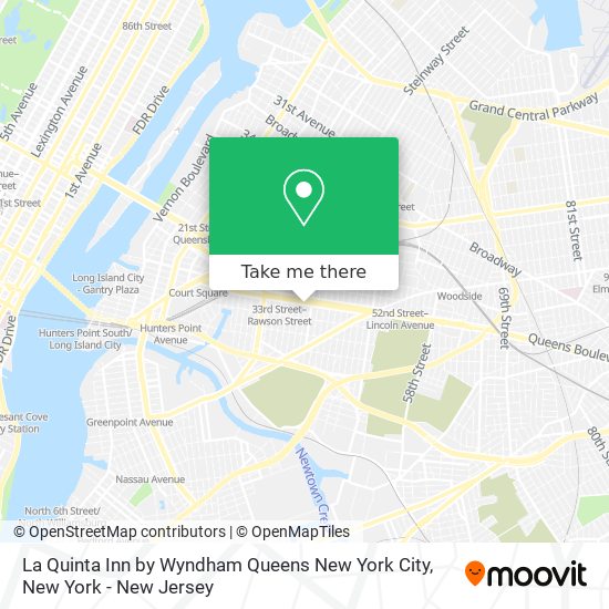 Mapa de La Quinta Inn by Wyndham Queens New York City