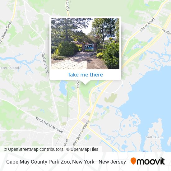 Cape May County Park Zoo map