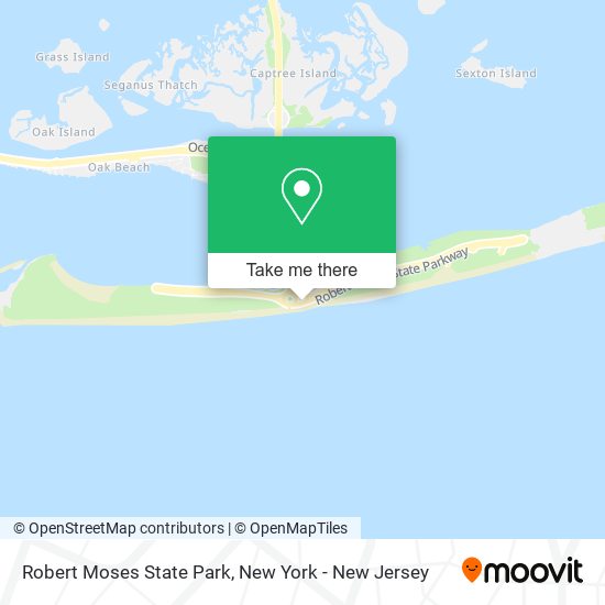 Robert Moses State Park map