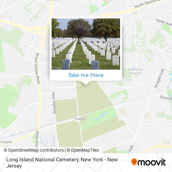 Long Island National Cemetery map