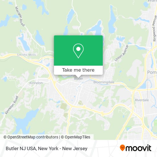 Mapa de Butler NJ USA