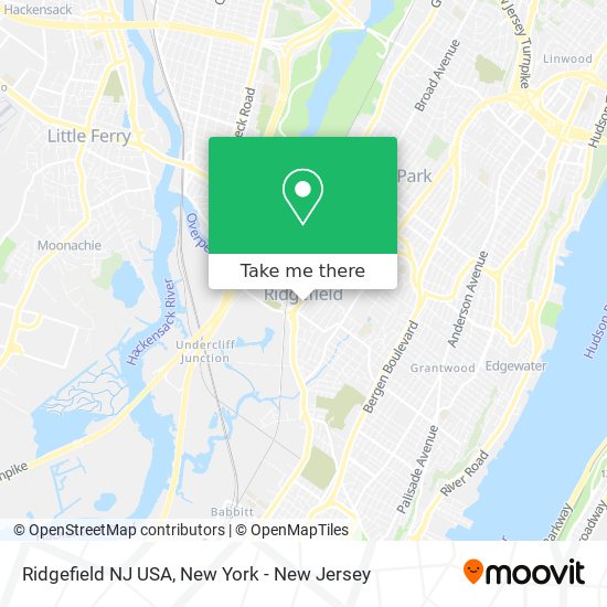 Mapa de Ridgefield NJ USA