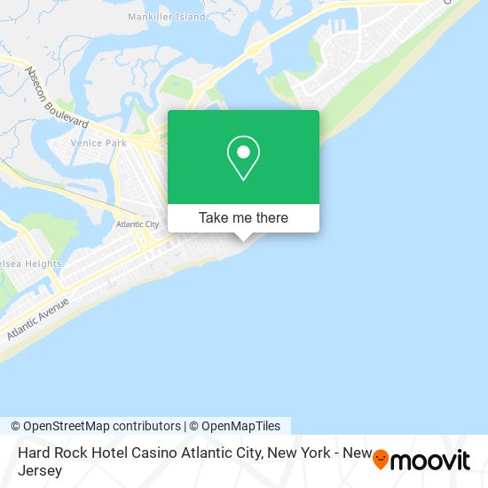 Hard Rock Hotel Casino Atlantic City map