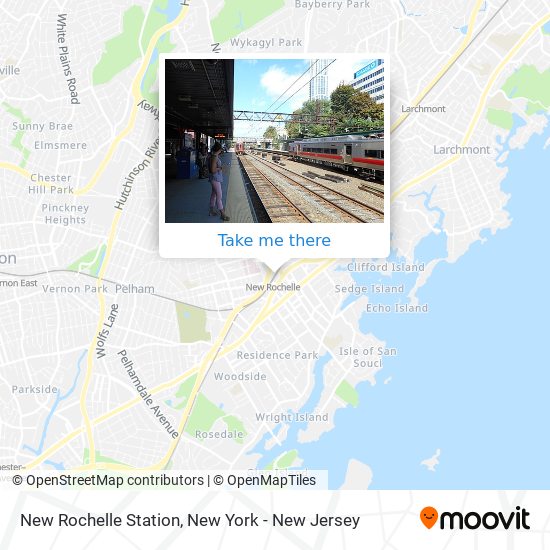 Mapa de New Rochelle Station