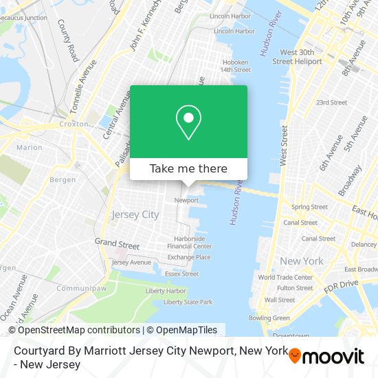 Courtyard By Marriott Jersey City Newport map