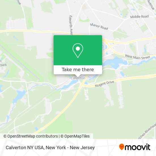 Calverton NY USA map