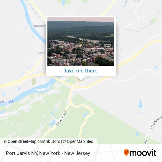 Port Jervis NY map