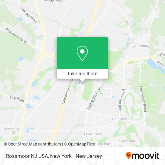 Rossmoor NJ USA map