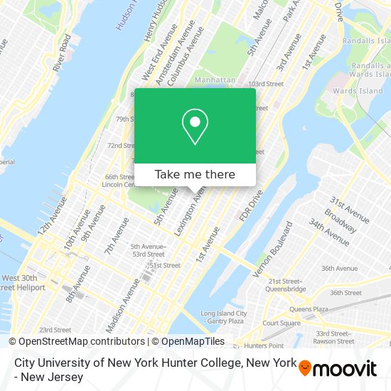 City University of New York Hunter College map