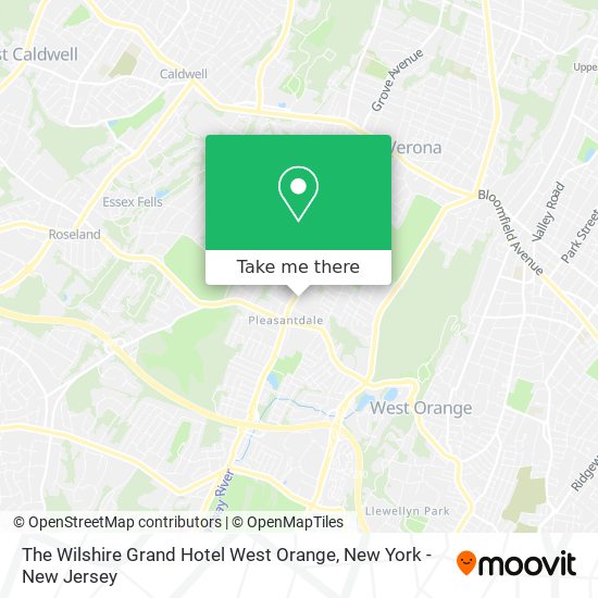 Mapa de The Wilshire Grand Hotel West Orange