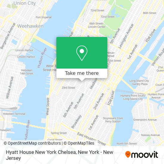 Mapa de Hyatt House New York Chelsea