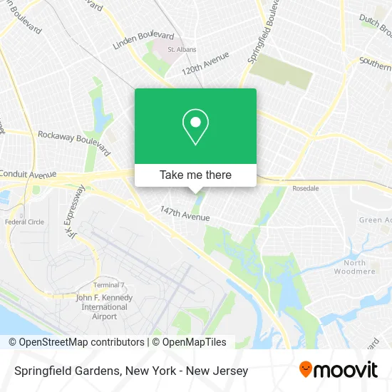Springfield Gardens map
