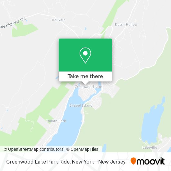 Greenwood Lake Park Ride map