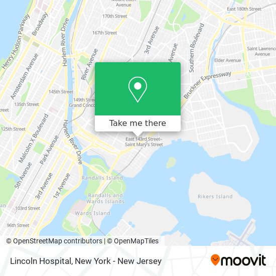 Mapa de Lincoln Hospital