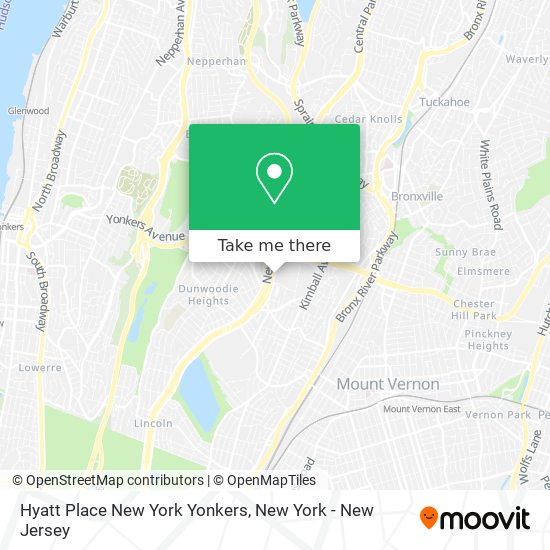 Mapa de Hyatt Place New York Yonkers