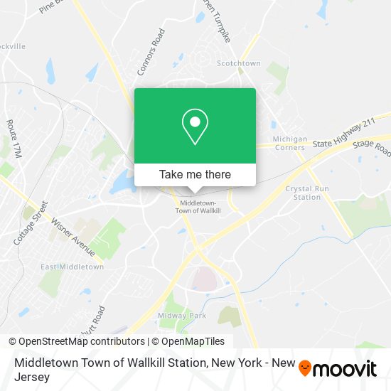 Mapa de Middletown Town of Wallkill Station
